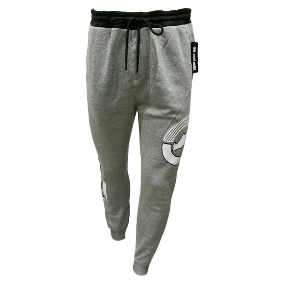 NWT ECKO UNLTD. AUTHENTIC MEN'S GRAY FLEECE PULL ON JOGGER PANTS SIZE L - Picture 1 of 5